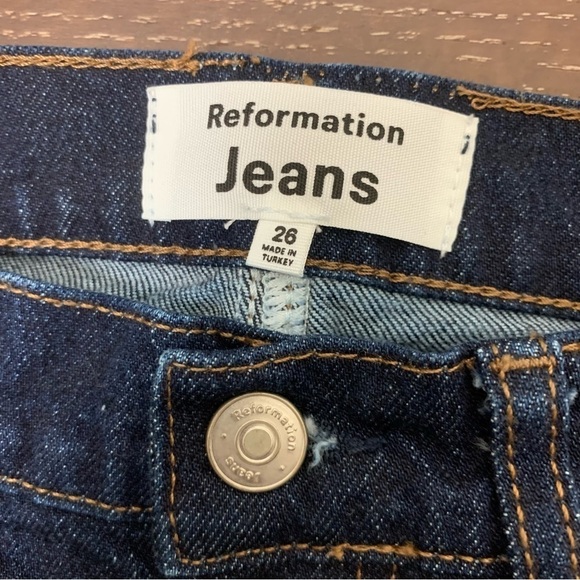 Reformation Womens Peyton high rise boot cut jeans 26 - Picture 3 of 8